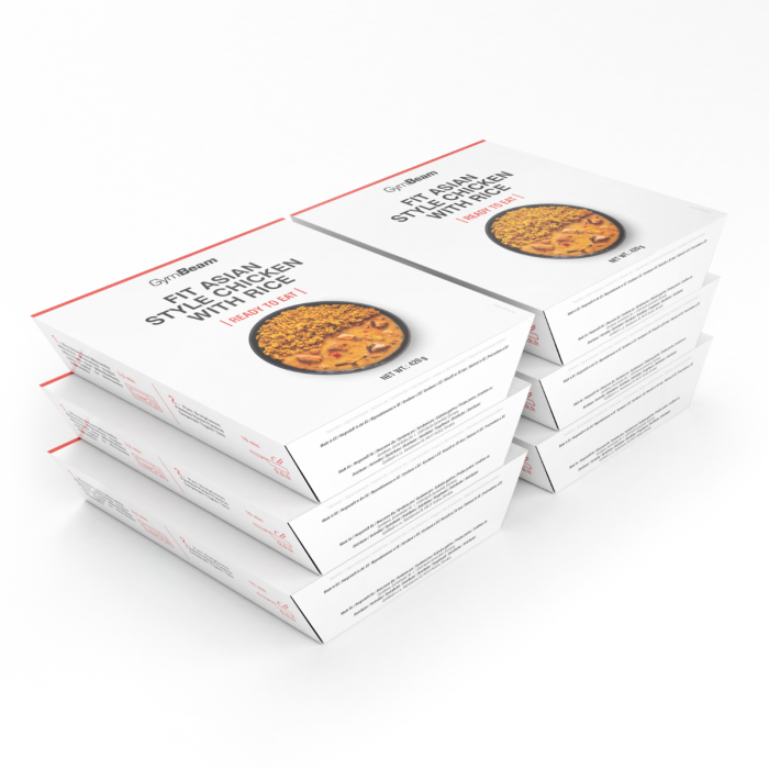 FIT gotova jed Piščanec na azijski način z rižem - GymBeam 420 g