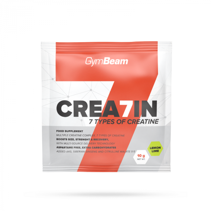 Crea7in vzorec - GymBeam 10 g - llimona - limeta