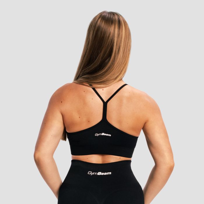 Brezšivni športni nedrček Sculpt Black - GymBeam XL