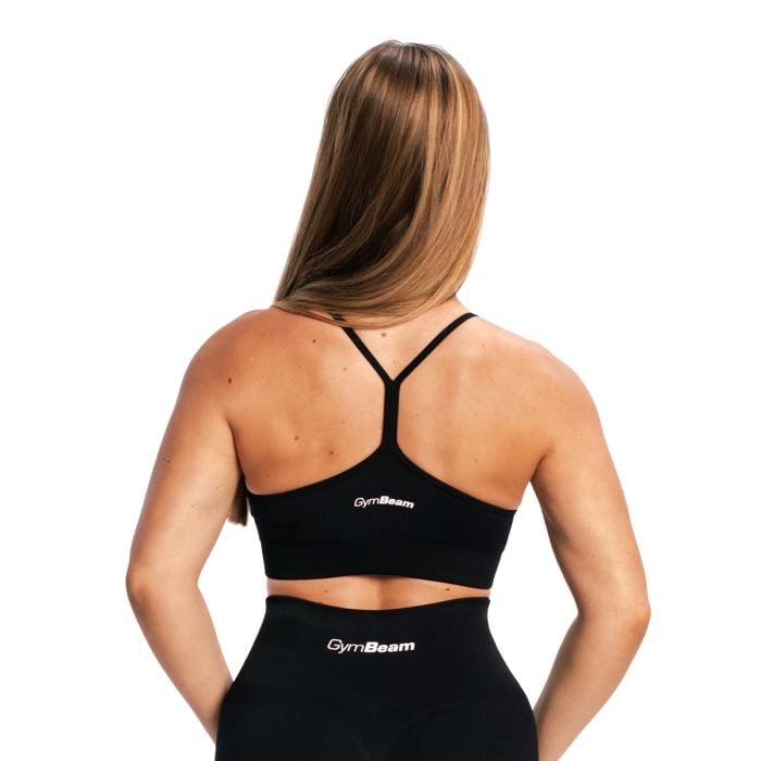 Brezšivni športni nedrček Sculpt Black - GymBeam XL
