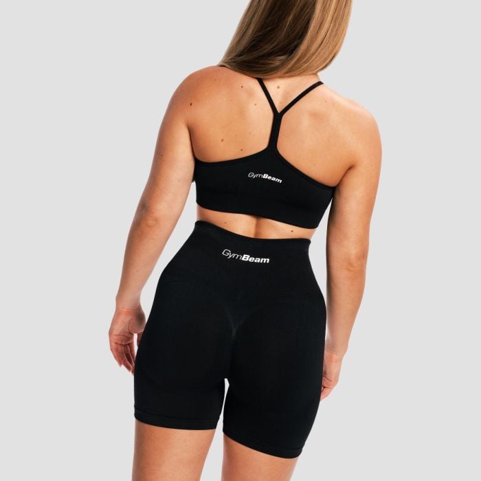 Brezšivni športni nedrček Sculpt Black - GymBeam XL