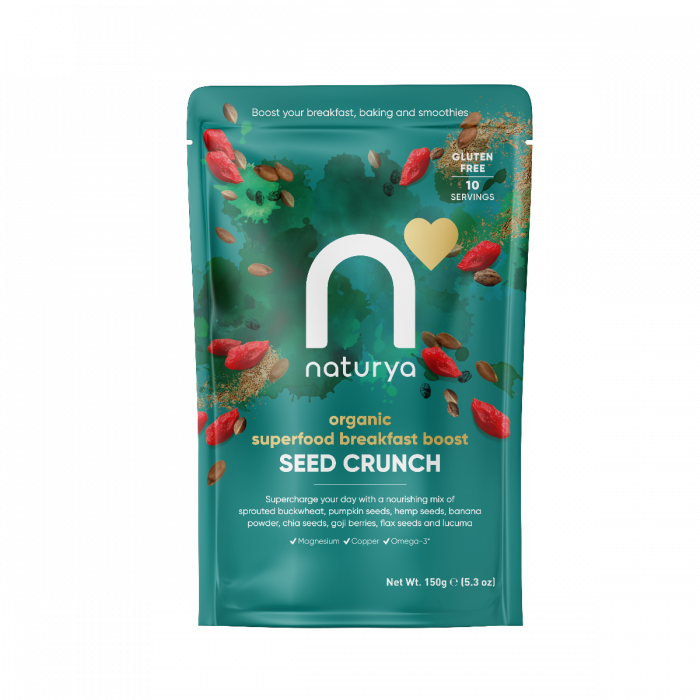Mešanica za zajtrk Superfood Breakfast Boost Seed Crunch - Naturya