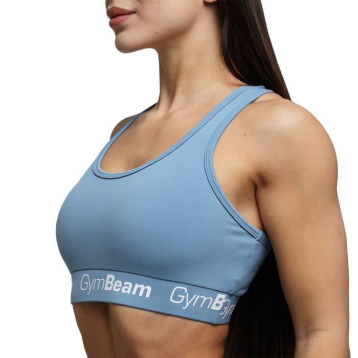 Ženski nedrček Simple Steel Grey - GymBeam XL