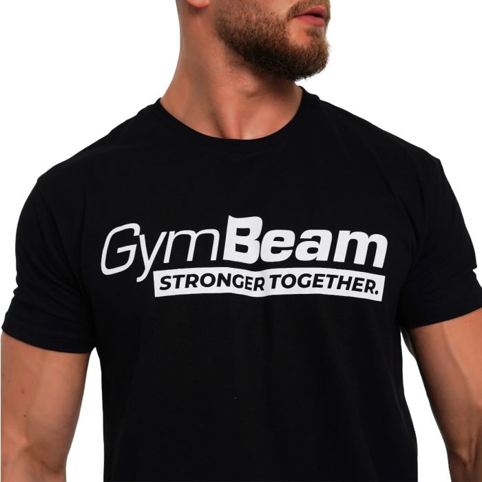 Majica Stronger Together Black- GymBeam M
