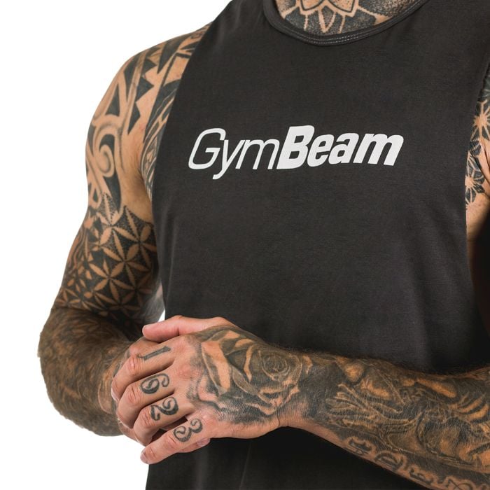 Moški top Cut Off Grey - GymBeam L