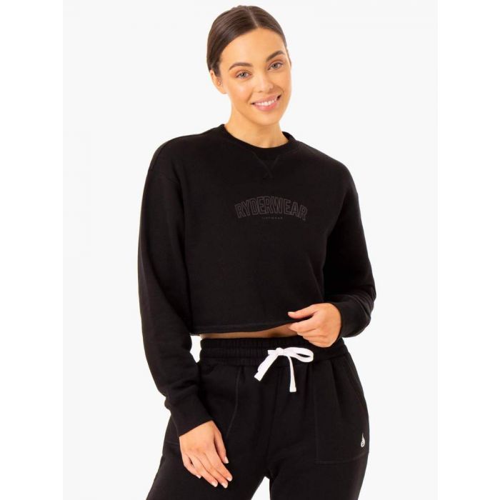 Ženski pulover Ultimate Fleece Black - Ryderwear