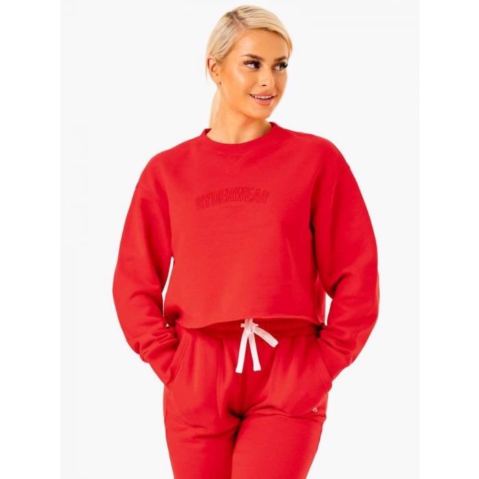 Ženski pulover Ultimate Fleece Red - Ryderwear