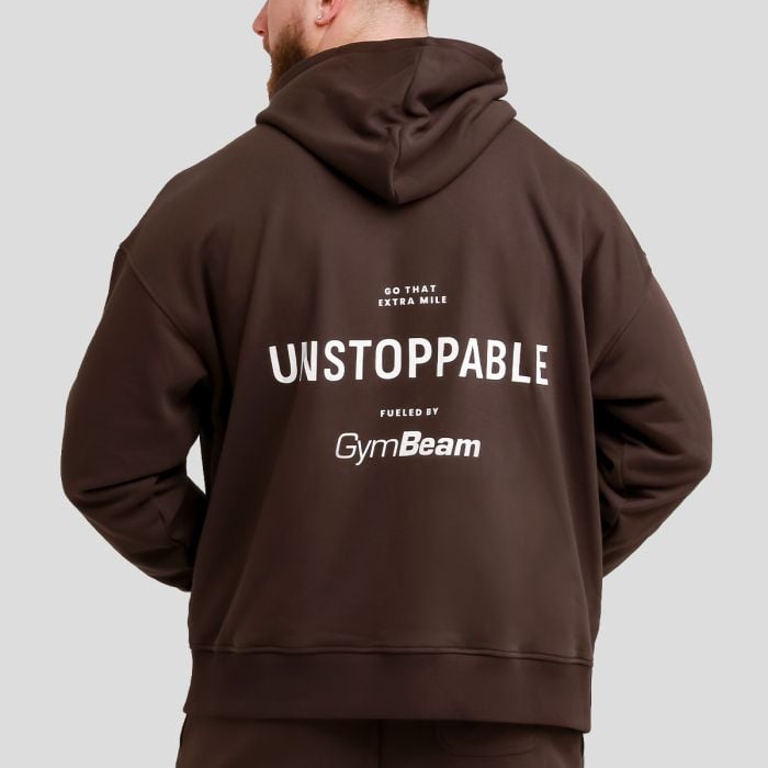 Pulover Unstoppable Brown - GymBeam XL