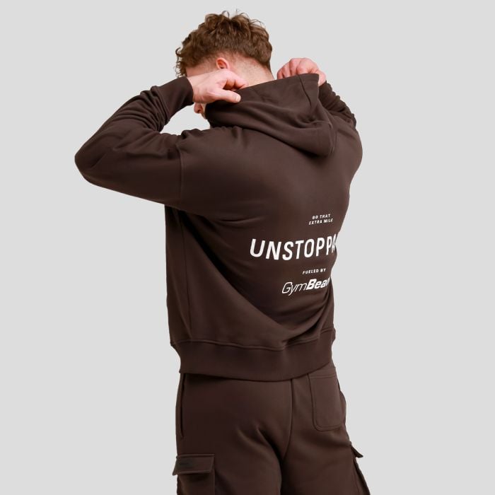 Pulover Unstoppable Brown - GymBeam XL