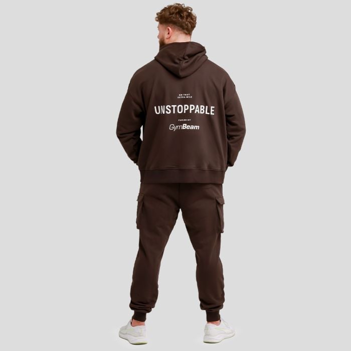 Pulover Unstoppable Brown - GymBeam XL