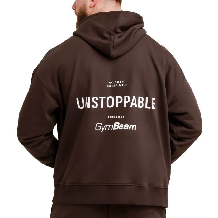 Pulover Unstoppable Brown - GymBeam XL