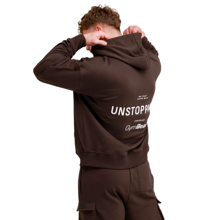 Pulover Unstoppable Brown - GymBeam XL