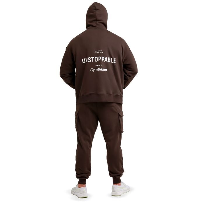 Pulover Unstoppable Brown - GymBeam XL