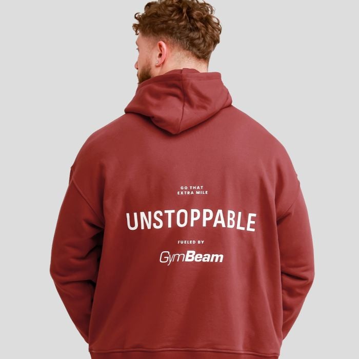 Pulover Unstoppable Red - GymBeam XXL