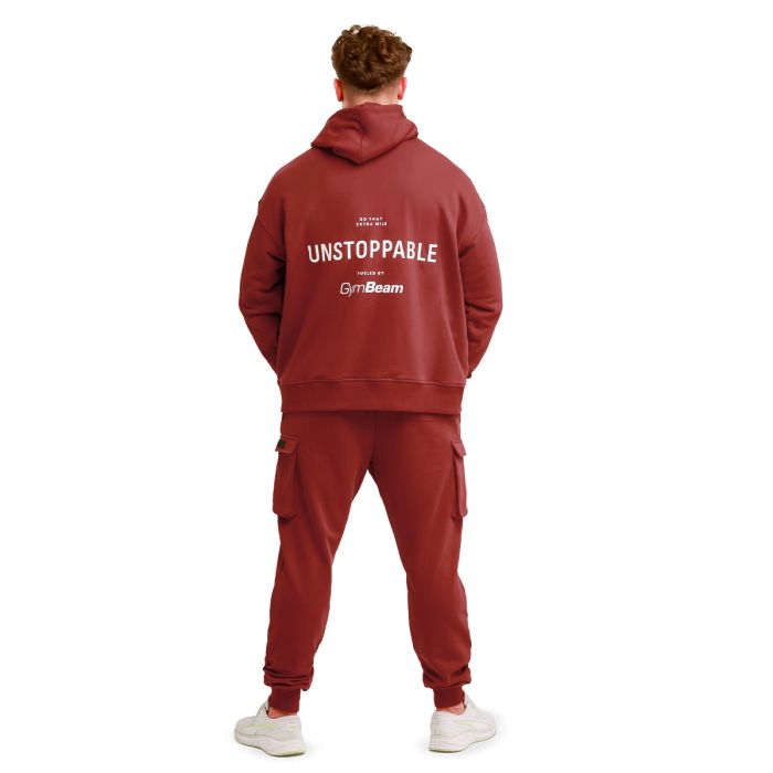Pulover Unstoppable Red - GymBeam XXL