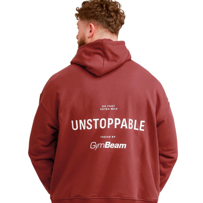 Pulover Unstoppable Red - GymBeam XXL