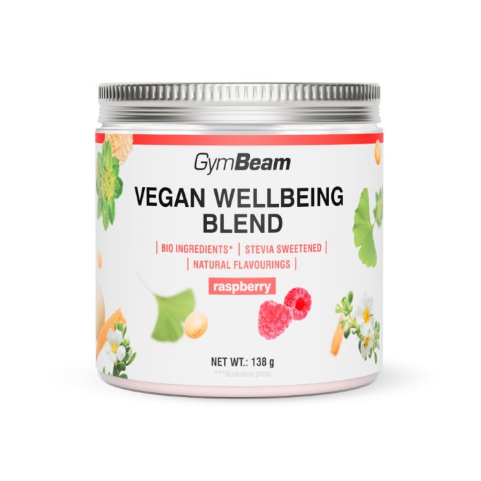 Vegan Wellbeing Blend - GymBeam 138 g - malina