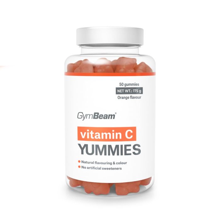 Vitamin C Yummies - GymBeam 50 caps - pomaranča