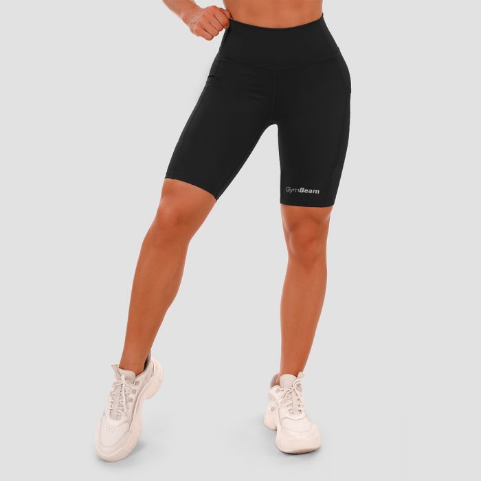 Ženske kratke hlače Biker Black - GymBeam