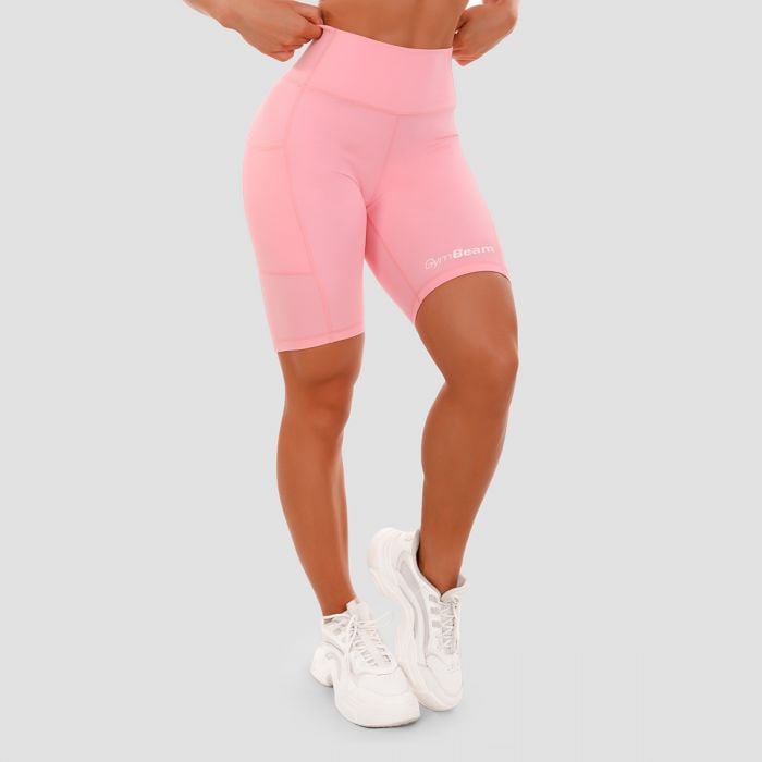 Ženske kratke hlače Biker Pink - GymBeam