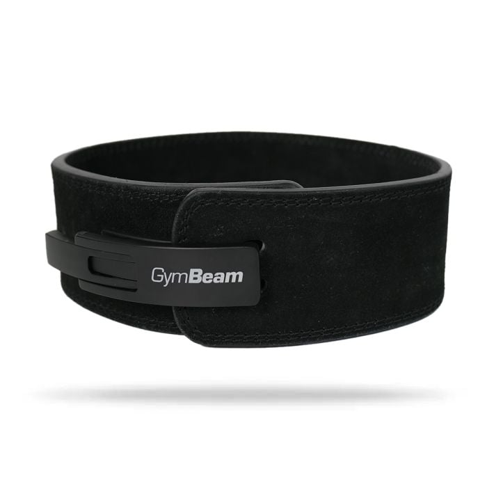 Pas za dvigovanje uteži LEVER Black/Orange - GymBeam XL