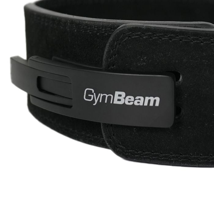 Pas za dvigovanje uteži LEVER Black/Orange - GymBeam XL