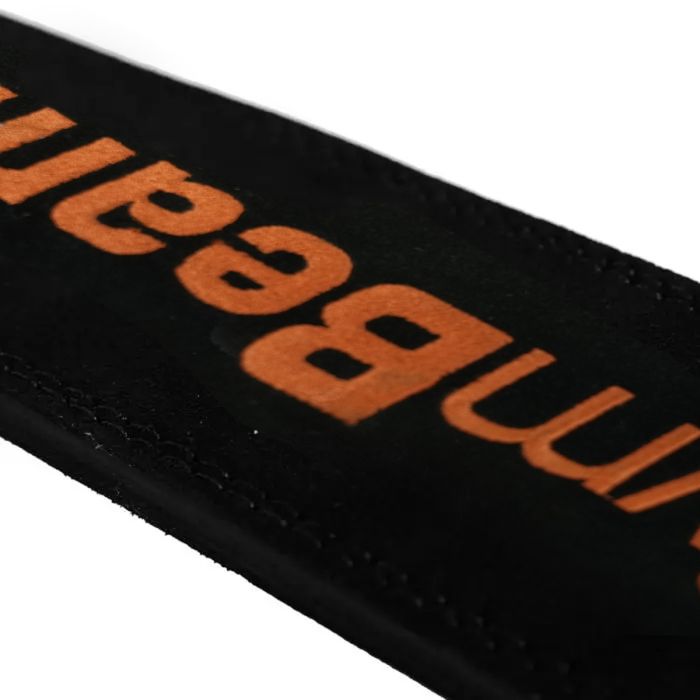 Pas za dvigovanje uteži LEVER Black/Orange - GymBeam XL