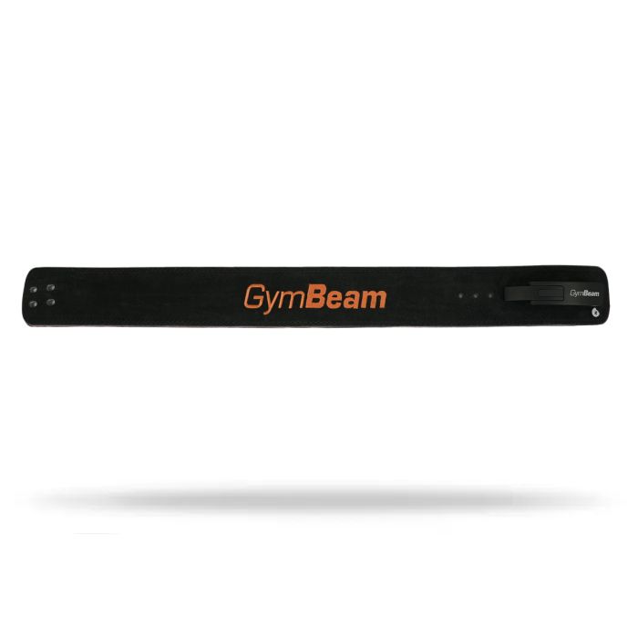 Pas za dvigovanje uteži LEVER Black/Orange - GymBeam XL