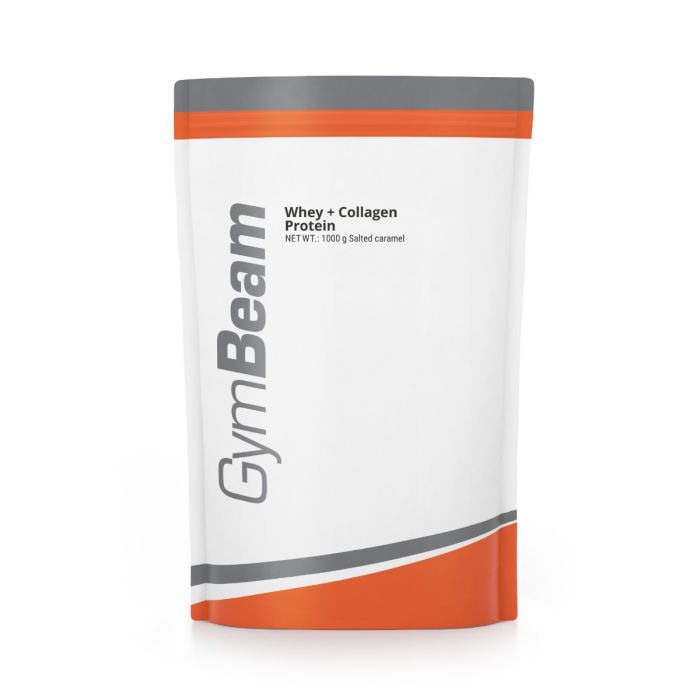 Whey + Collagen Protein - GymBeam 1000 g - slana karamela