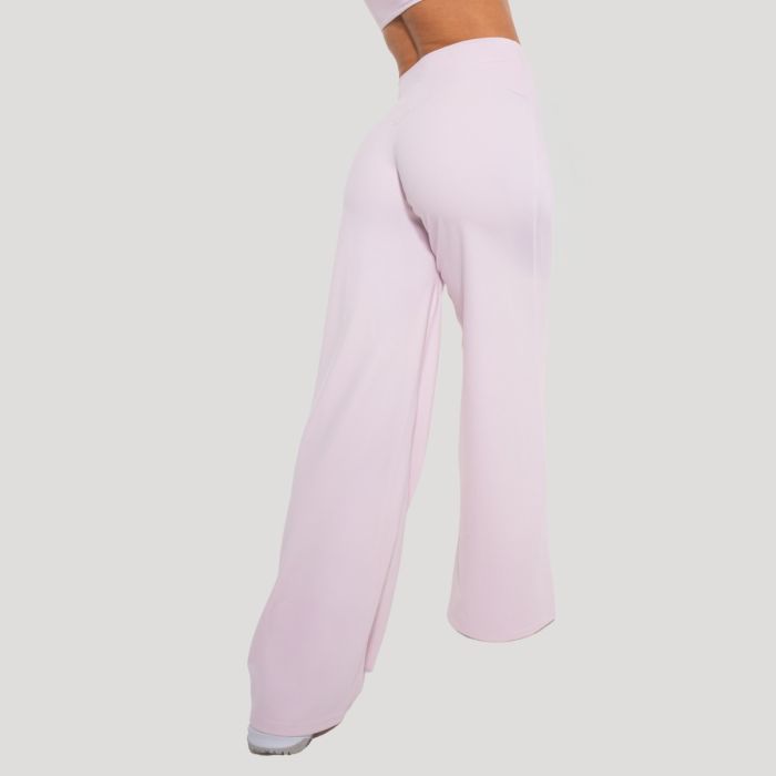 Ženske ravne hlače Flow Blush - GymBeam XS