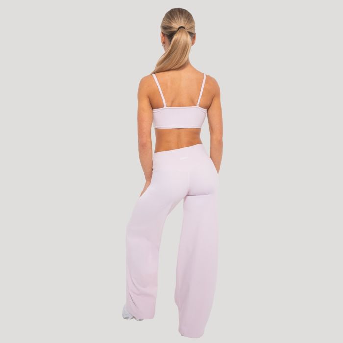 Ženske ravne hlače Flow Blush - GymBeam XS