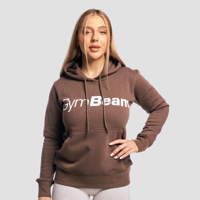 Ženski pulover s kapuco Athlete Cocoa - GymBeam XXL