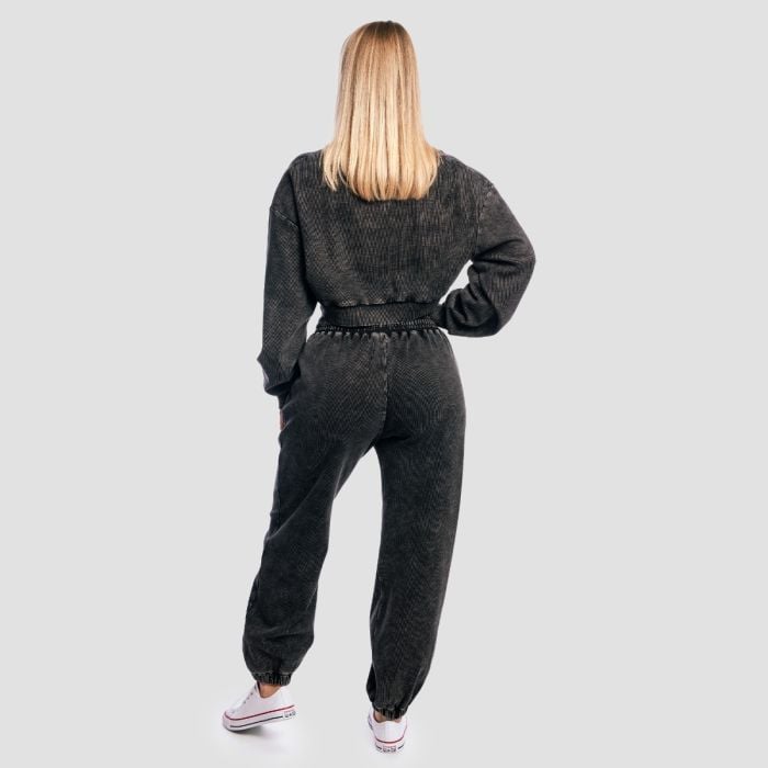 Ženska trenirka Aura Washed Black - GymBeam S