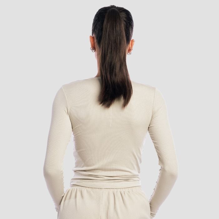 Ženska majica z dolgimi rokavi Aura Grey - GymBeam XS