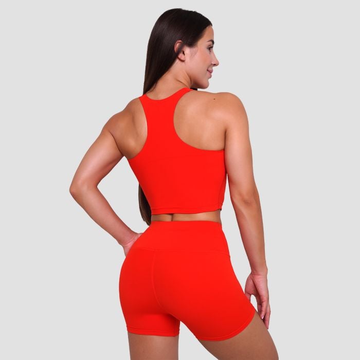Ženski športni top BEAT Tangerine - GymBeam XL