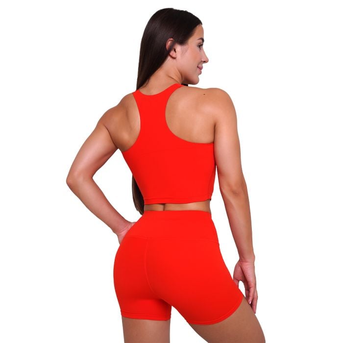 Ženski športni top BEAT Tangerine - GymBeam XL