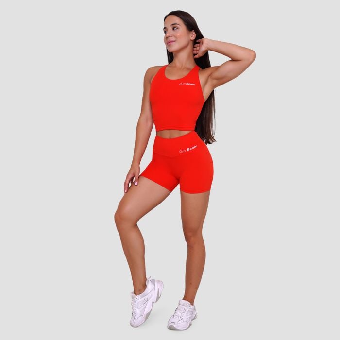 Ženski športni top BEAT Tangerine - GymBeam XL