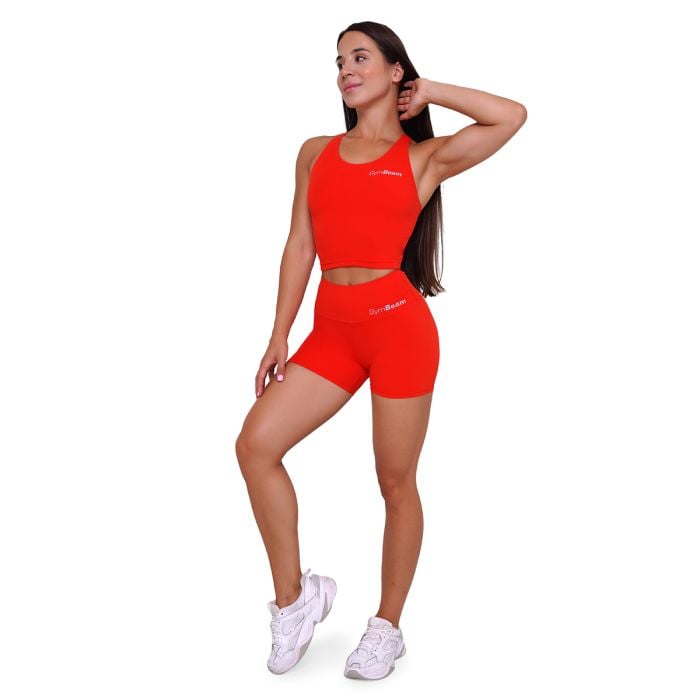 Ženski športni top BEAT Tangerine - GymBeam XL