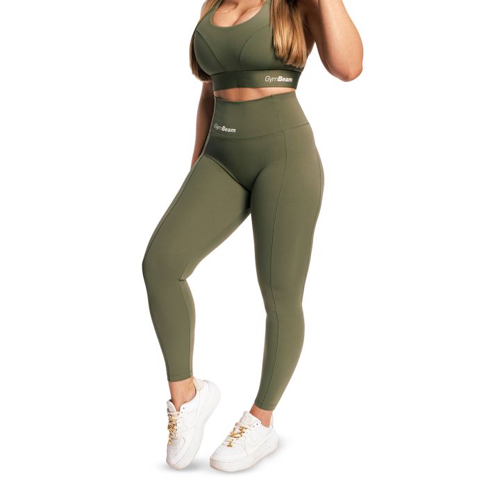 Ženske pajkice Combat Olive Grey - GymBeam L