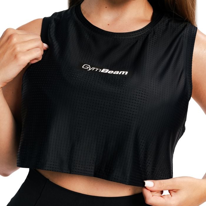 Ženski top Combat Black - GymBeam L