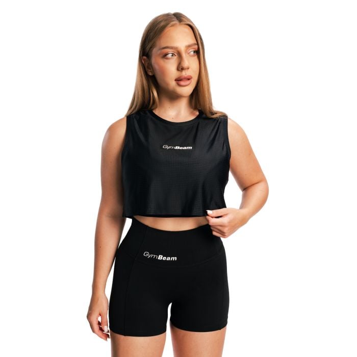 Ženski top Combat Black - GymBeam L