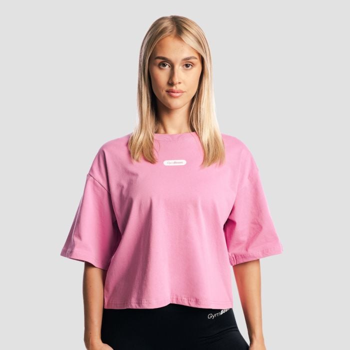 Ženska boxy majica Girls Club Pink - GymBeam M