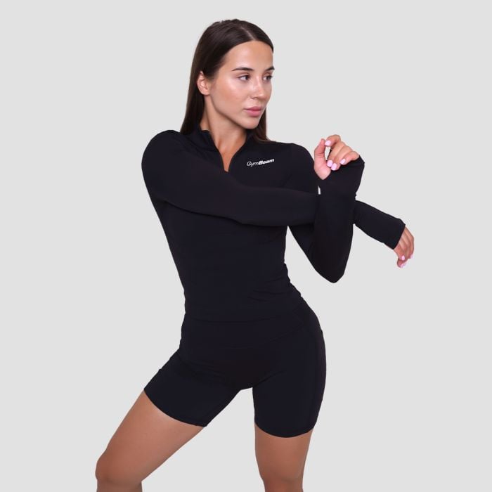 Ženska športna majica Ignite Black - GymBeam M