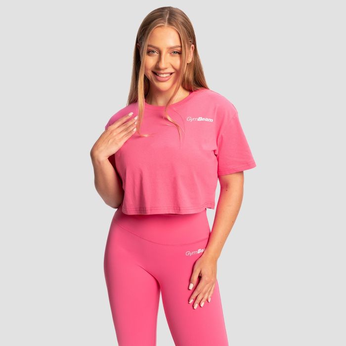 Ženska majica Limitless Cropped Dragonfruit - GymBeam M
