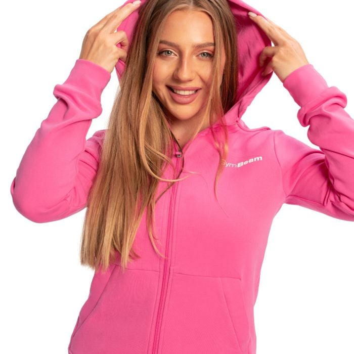Ženska Zip Up jopica Limitless Dragonfruit - GymBeam M