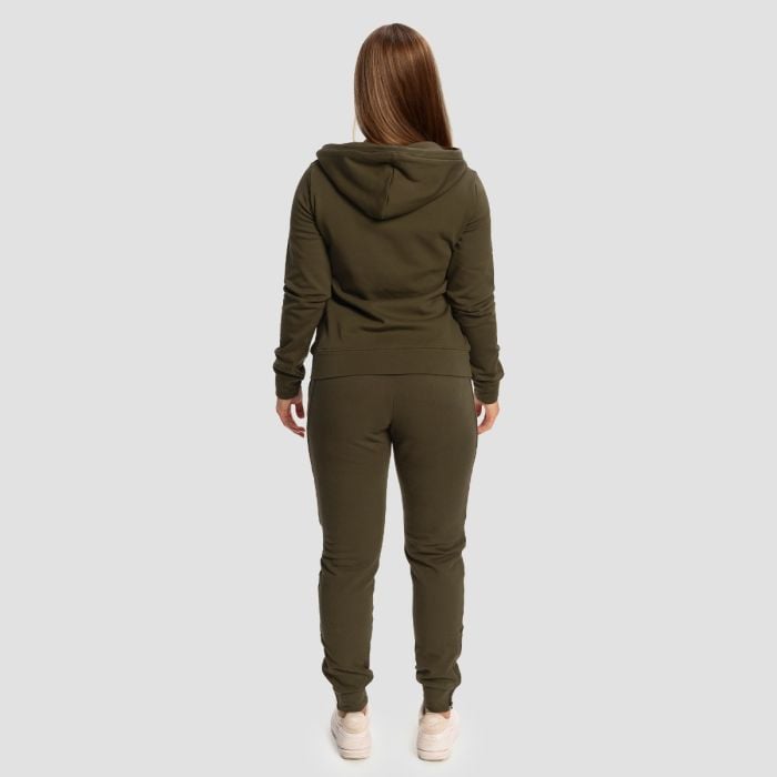 Ženska Zip Up jopica Limitless Espresso - GymBeam L
