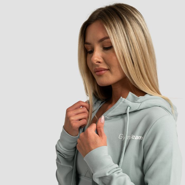 Ženska Zip Up jopica Limitless Eucalypt - GymBeam M