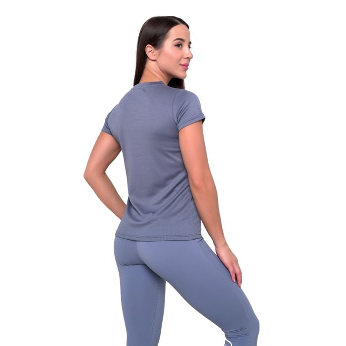 Ženska majica Mesh Essence Denim Blue - GymBeam S