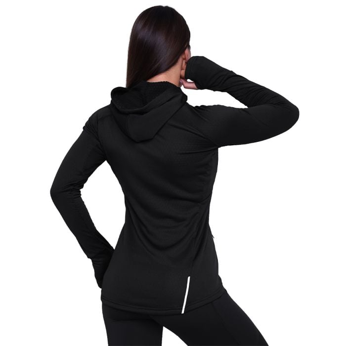 Ženski tekaški pulover Pulse 1/2 Zip Black - GymBeam M
