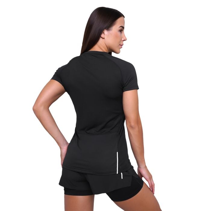 Ženska tekaška majica Pulse T-Shirt Black - GymBeam XXL